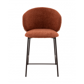 Стул полубарный Блейз букле терракотовый