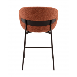 Стул полубарный Блейз букле терракотовый