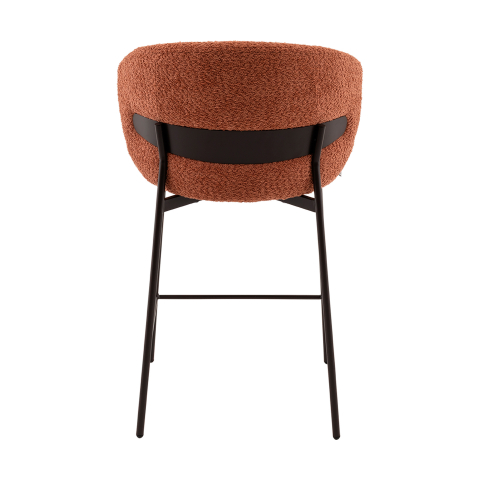 Стул полубарный Блейз букле терракотовый