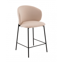 Стул полубарный Блейз велюр молочный
