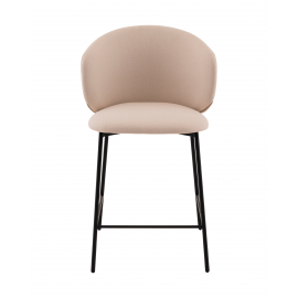 Стул полубарный Блейз велюр молочный