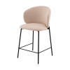 Стул полубарный Блейз велюр молочный