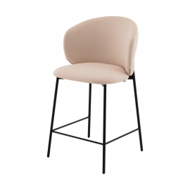 Стул полубарный Блейз велюр молочный