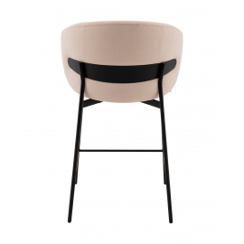 Стул полубарный Блейз велюр молочный