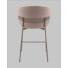 Стул полубарный Блейз велюр бежевый, каркас бежево-серый
