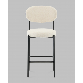 Стул полубарный Бриф DD букле молочный