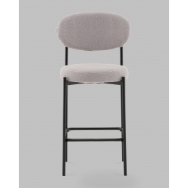 Стул полубарный Бриф DD букле светло-серый