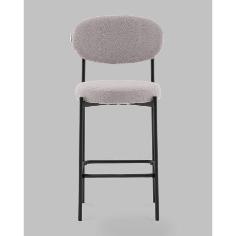 Стул полубарный Бриф DD букле светло-серый