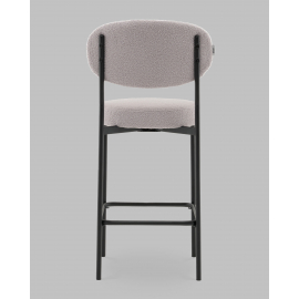 Стул полубарный Бриф DD букле светло-серый