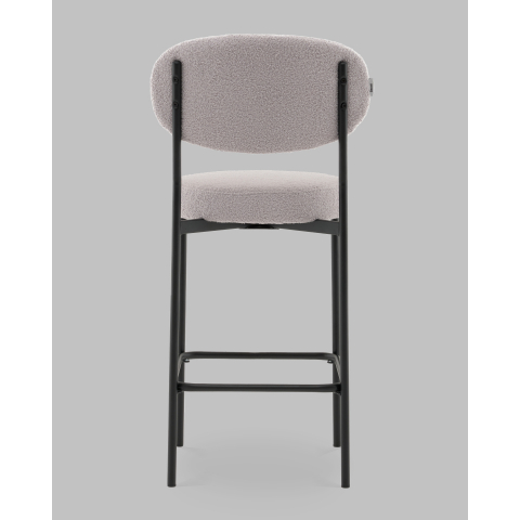 Стул полубарный Бриф DD букле светло-серый