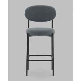 Стул полубарный Бриф DD букле темно-серый