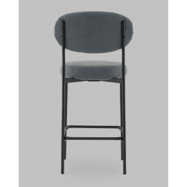 Стул полубарный Бриф DD букле темно-серый