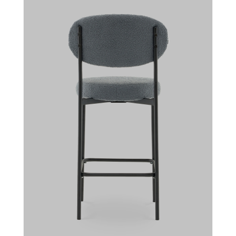 Стул полубарный Бриф DD букле темно-серый