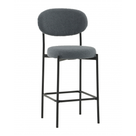 Стул полубарный Бриф DD букле темно-серый