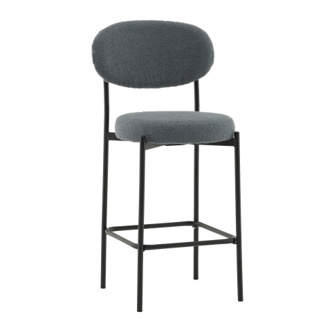 Стул полубарный Бриф DD букле темно-серый