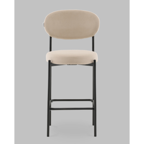 Стул Полубарный Бриф DD велюр бежевый