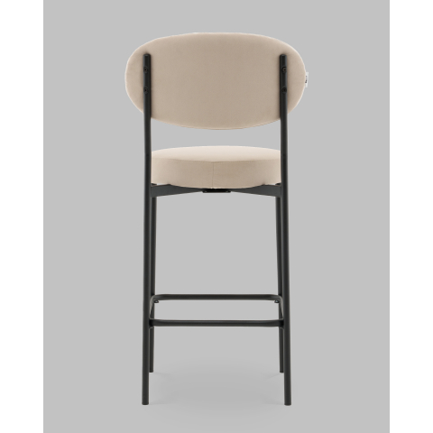 Стул Полубарный Бриф DD велюр бежевый