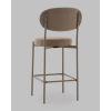 Стул Полубарный Бриф DD велюр капучино каркас капучино муар