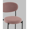 Стул Полубарный Бриф DD велюр пыльно-розовый