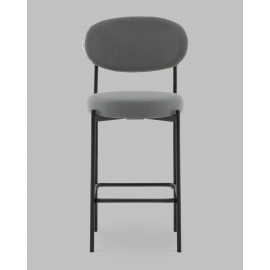 Стул Полубарный Бриф DD велюр серый