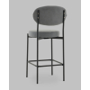 Стул Полубарный Бриф DD велюр серый
