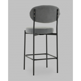 Стул Полубарный Бриф DD велюр серый