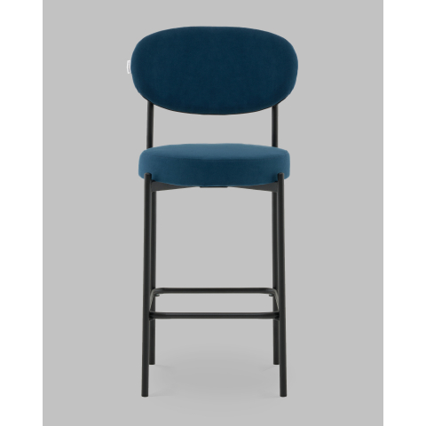 Стул Полубарный Бриф DD велюр синий
