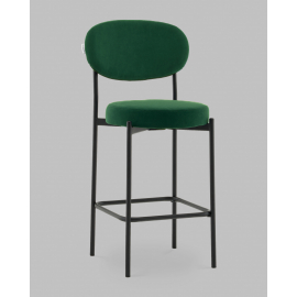 Стул Полубарный Бриф DD велюр зелёный