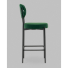 Стул Полубарный Бриф DD велюр зелёный