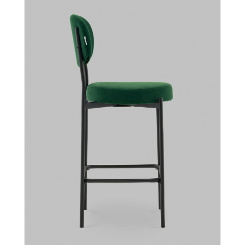 Стул Полубарный Бриф DD велюр зелёный