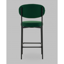 Стул Полубарный Бриф DD велюр зелёный