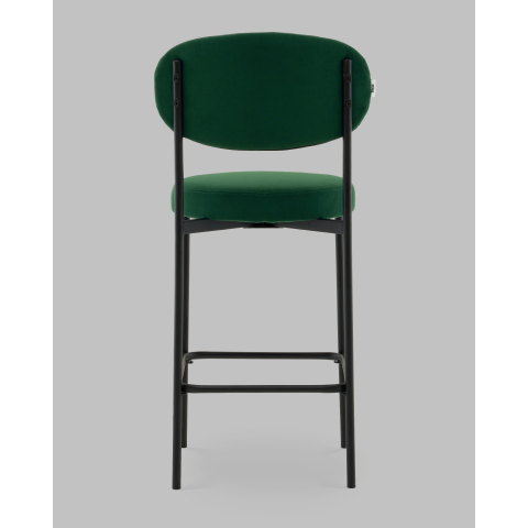 Стул Полубарный Бриф DD велюр зелёный