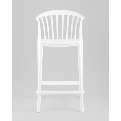 Стул полубарный Campo пластик белый