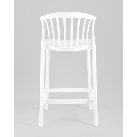 Стул полубарный Campo пластик белый