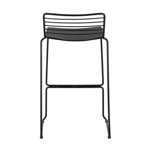 Стул полубарный Danny, черный, с черной подушкой 4 шт