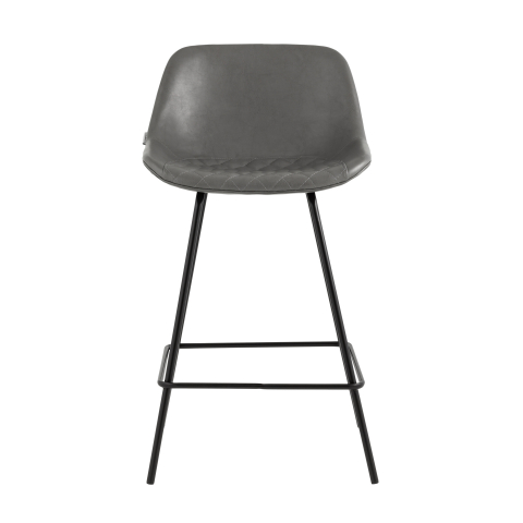 Стул полубарный Деймон экокожа серый