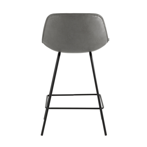 Стул полубарный Деймон экокожа серый