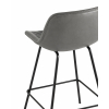 Стул полубарный Деймон экокожа серый