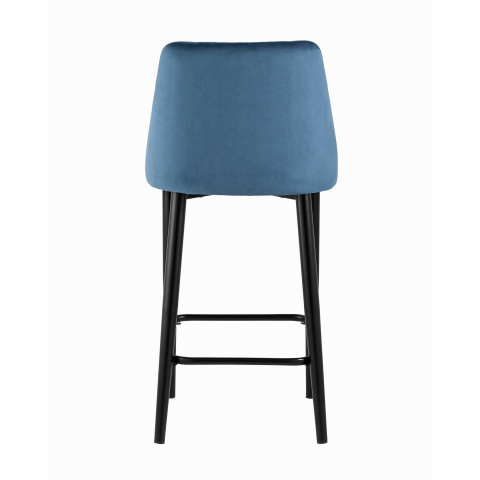 Стул полубарный Диего велюр пыльно-синий