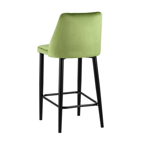 Стул полубарный Диего велюр травяной