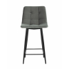 Стул полубарный Джанго велюр серый высота сиденья 60 см