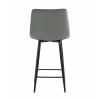 Стул полубарный Джанго велюр серый высота сиденья 60 см