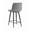 Стул полубарный Джанго велюр серый высота сиденья 60 см
