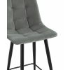 Стул полубарный Джанго велюр серый высота сиденья 60 см