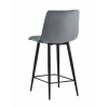 Стул полубарный Джанго велюр тёмно-серый высота сиденья 60 см