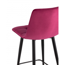 Стул полубарный Джанго велюр винный высота сиденья 60 см