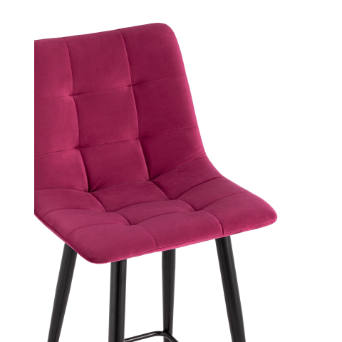 Стул полубарный Джанго велюр винный высота сиденья 60 см