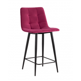 Стул полубарный Джанго велюр винный высота сиденья 60 см