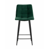 Стул полубарный Джанго велюр зелёный высота сиденья 60 см
