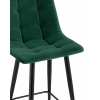 Стул полубарный Джанго велюр зелёный высота сиденья 60 см